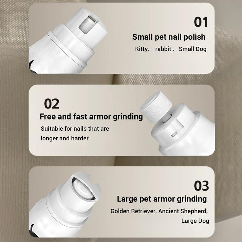 Pro Nail Grinder, Silent Pro for Dogs, Silent Pro Nail Grinder for Dogs and Cats, Pet Grooming Tool,Rechargeable Pet Nail Clipper for Painless Nail Care for Small and Medium Dogs and Cats
