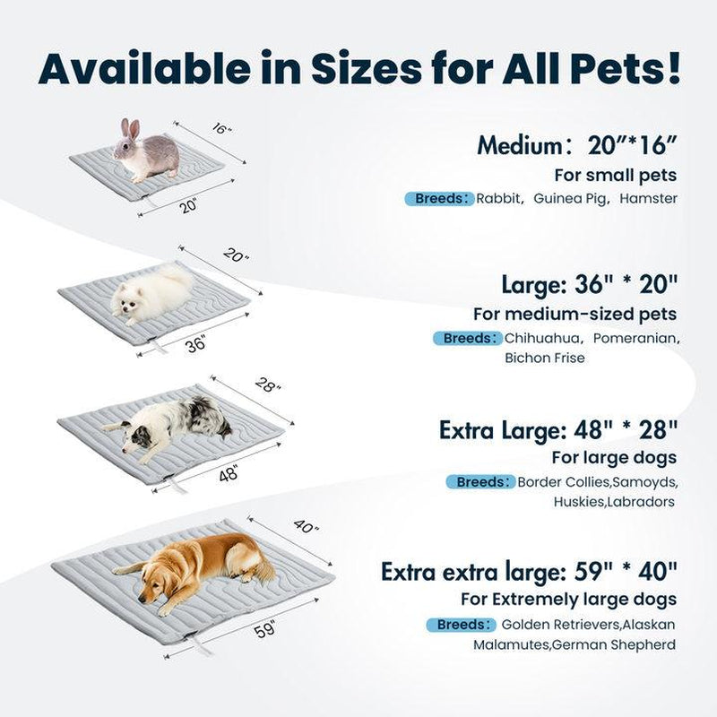 Experience Ultimate Comfort with the Vagascape Eco-Friendly Cooling Pet Mat - Perfect for Large Dogs and Cats on Outdoor Adventures!