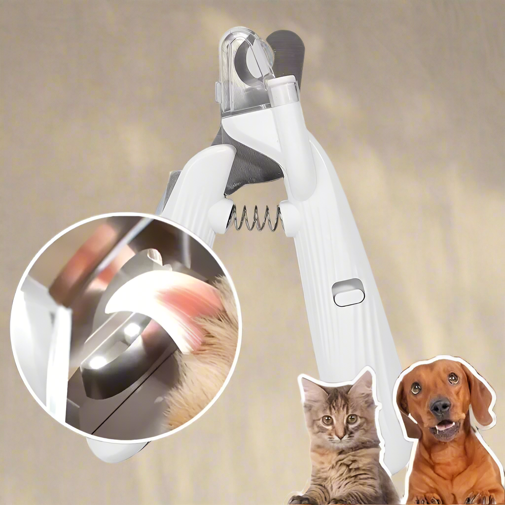 2-in-1 Pet Nail Grinder and Clipper with LED Light - Lobo Blu