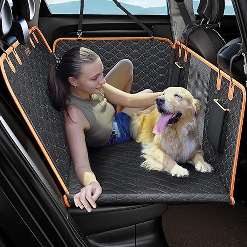MIXJOY Heavy Duty Dog Car Seat Cover & Back Seat Extender - The Ultimate Travel Hammock for Dogs, Perfect for SUVs and Trucks - A Must-Have for Outdoor Adventures and the Ideal Father's Day Gift!
