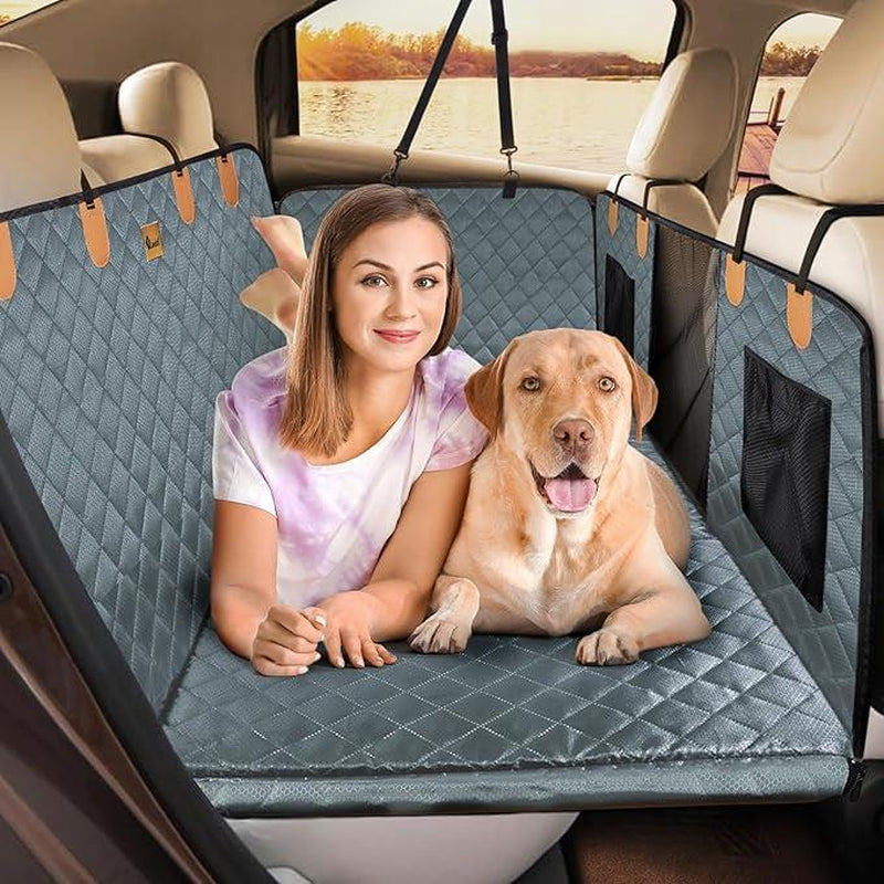 MIXJOY Heavy Duty Dog Car Seat Cover & Back Seat Extender - The Ultimate Travel Hammock for Dogs, Perfect for SUVs and Trucks - A Must-Have for Outdoor Adventures and the Ideal Father's Day Gift!