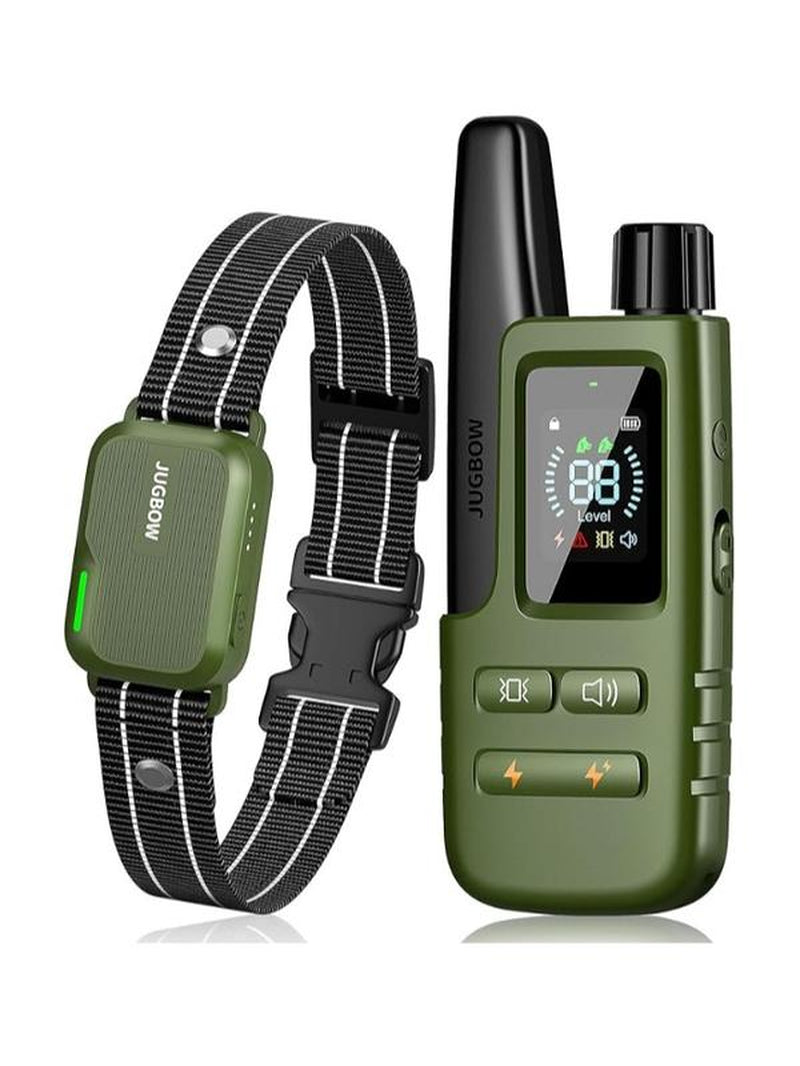 Transform Your Dog's Behavior with the JUGBOW 3300FT Waterproof Training Collar - Rechargeable E-Collar Featuring 4 Customizable Training Modes