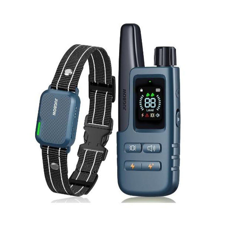 Transform Your Dog's Behavior with the JUGBOW 3300FT Waterproof Training Collar - Rechargeable E-Collar Featuring 4 Customizable Training Modes
