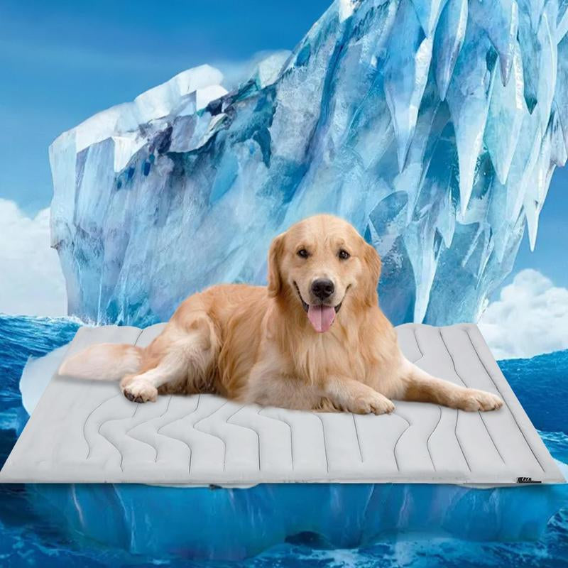 Experience Ultimate Comfort with the Vagascape Eco-Friendly Cooling Pet Mat - Perfect for Large Dogs and Cats on Outdoor Adventures!