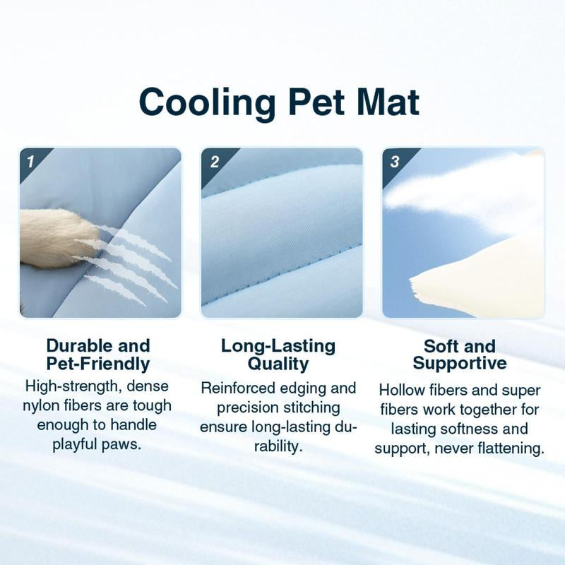 Experience Ultimate Comfort with the Vagascape Eco-Friendly Cooling Pet Mat - Perfect for Large Dogs and Cats on Outdoor Adventures!