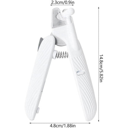 2-in-1 Pet Nail Grinder and Clipper with LED Light for Safe and Precise Trimming of Cats and Dogs