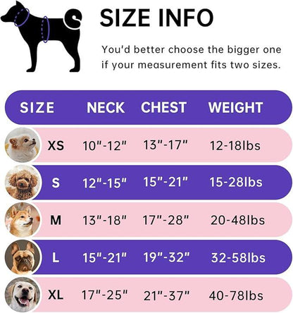 No-Pull Dog Vest with Leash, Reflective Anti-Choking Pet Vest, Adjustable Oxford Dog Vest with Easy-Control Handle for Small and Large Dogs