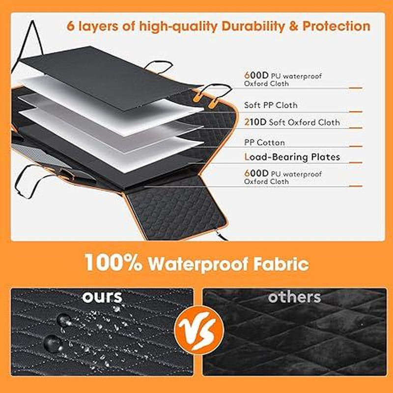 MIXJOY Heavy Duty Dog Car Seat Cover & Back Seat Extender - The Ultimate Travel Hammock for Dogs, Perfect for SUVs and Trucks - A Must-Have for Outdoor Adventures and the Ideal Father's Day Gift!
