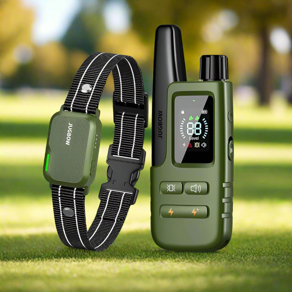 Transform Your Dog's Behavior with the JUGBOW 3300FT Waterproof Training Collar - Rechargeable E-Collar Featuring 4 Customizable Training Modes
