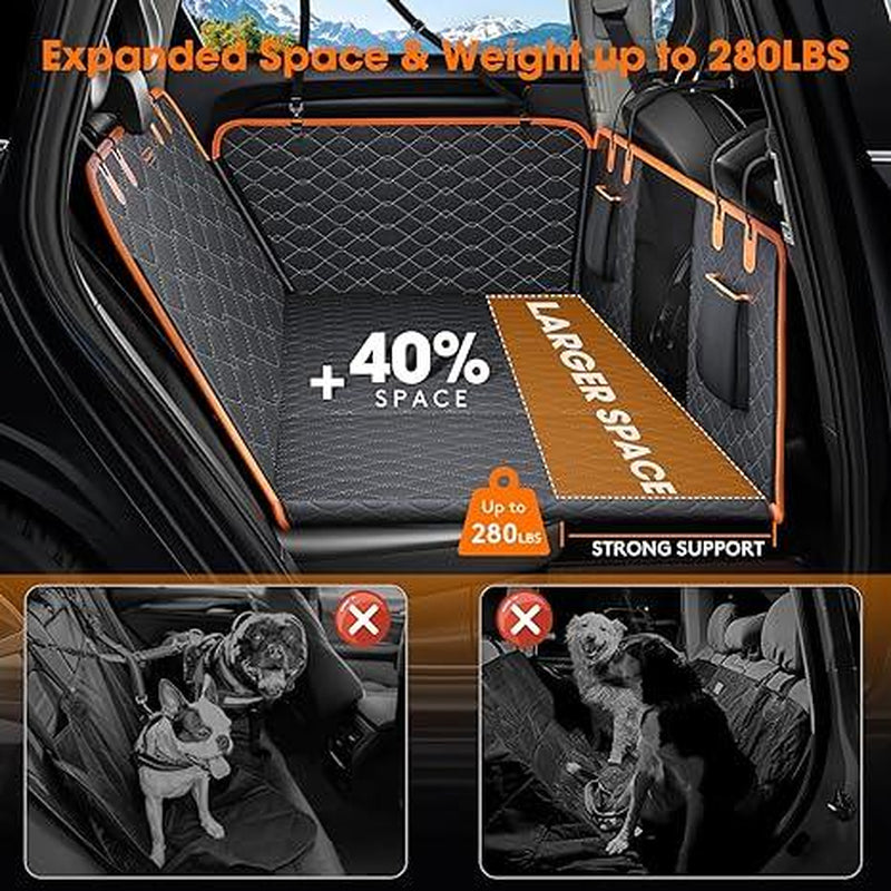 MIXJOY Heavy Duty Dog Car Seat Cover & Back Seat Extender - The Ultimate Travel Hammock for Dogs, Perfect for SUVs and Trucks - A Must-Have for Outdoor Adventures and the Ideal Father's Day Gift!