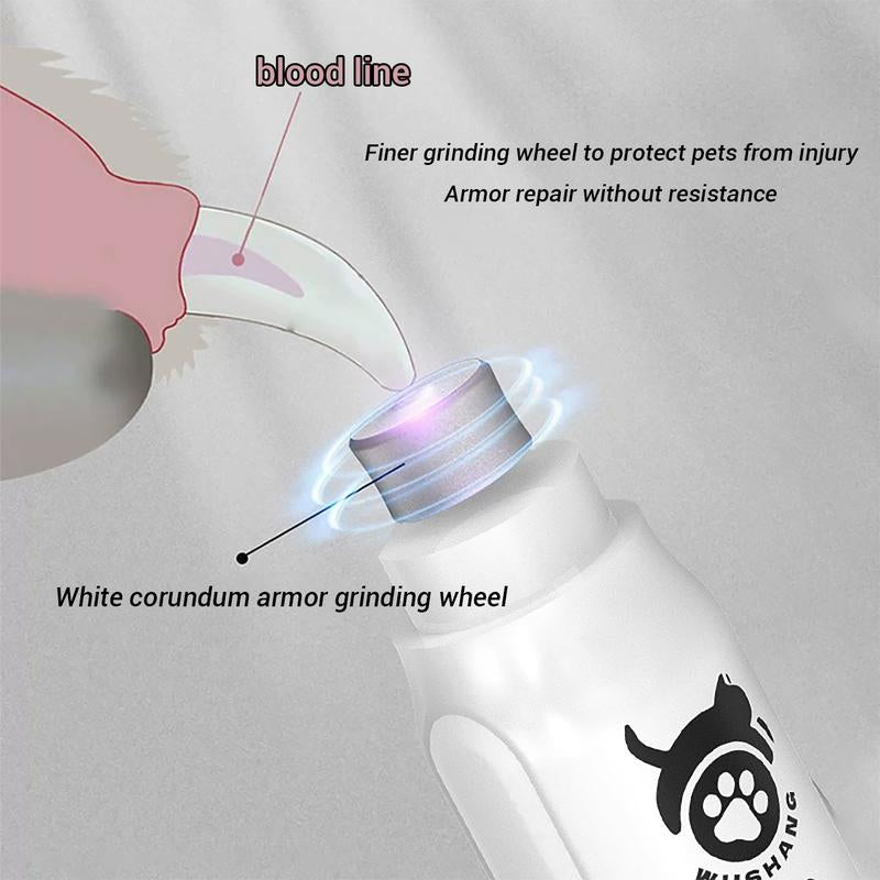 Pro Nail Grinder, Silent Pro for Dogs, Silent Pro Nail Grinder for Dogs and Cats, Pet Grooming Tool,Rechargeable Pet Nail Clipper for Painless Nail Care for Small and Medium Dogs and Cats