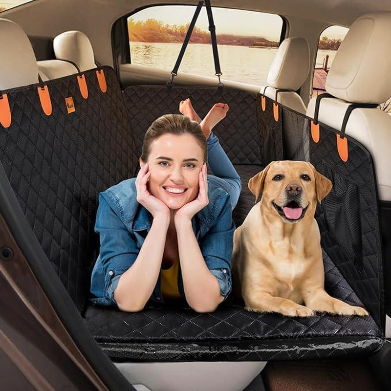 MIXJOY Heavy Duty Dog Car Seat Cover & Back Seat Extender - The Ultimate Travel Hammock for Dogs, Perfect for SUVs and Trucks - A Must-Have for Outdoor Adventures and the Ideal Father's Day Gift!