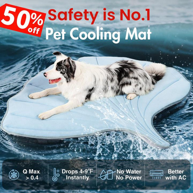 Experience Ultimate Comfort with the Vagascape Eco-Friendly Cooling Pet Mat - Perfect for Large Dogs and Cats on Outdoor Adventures!