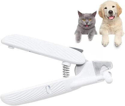 2-in-1 Pet Nail Grinder and Clipper with LED Light for Safe and Precise Trimming of Cats and Dogs